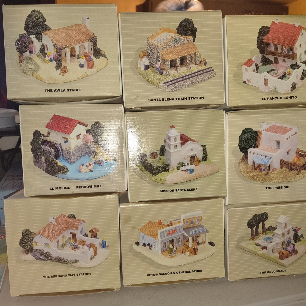 Charming Ceramic Village Set